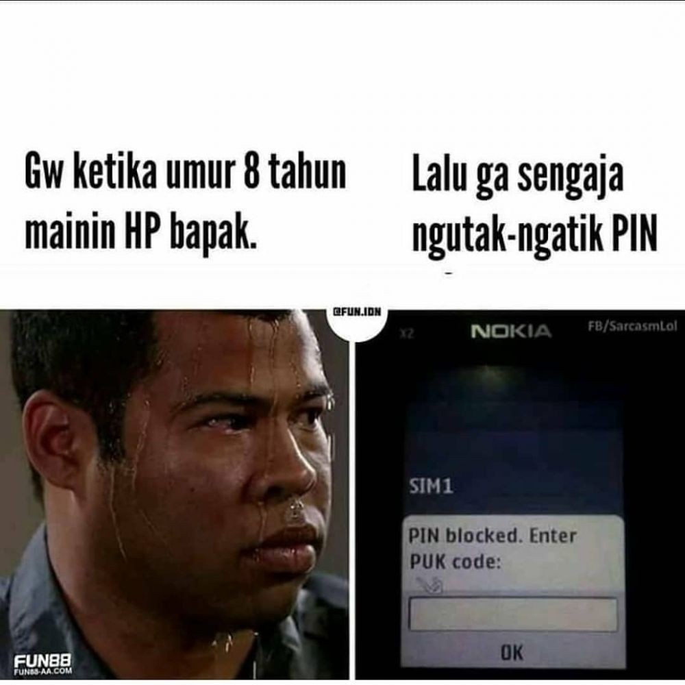 meme masa kecil sial