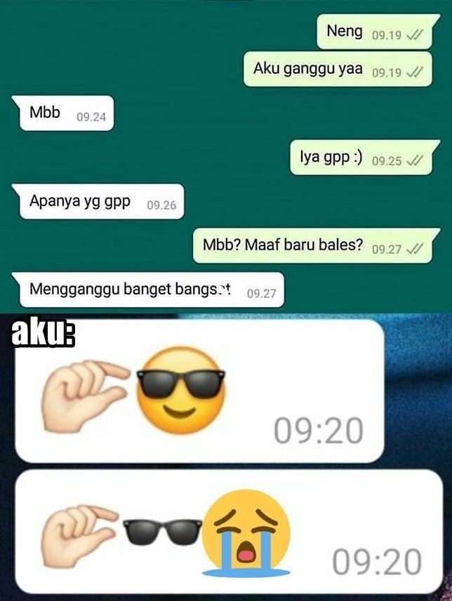 meme cinta ditolak