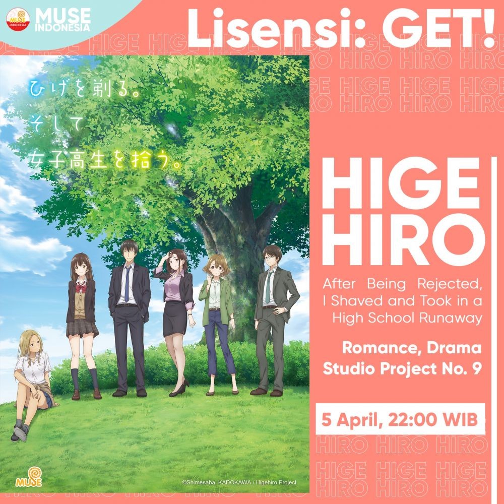 Dapat Lisensinya, Muse Akan Tayangkan Anime Higehiro di Indonesia!