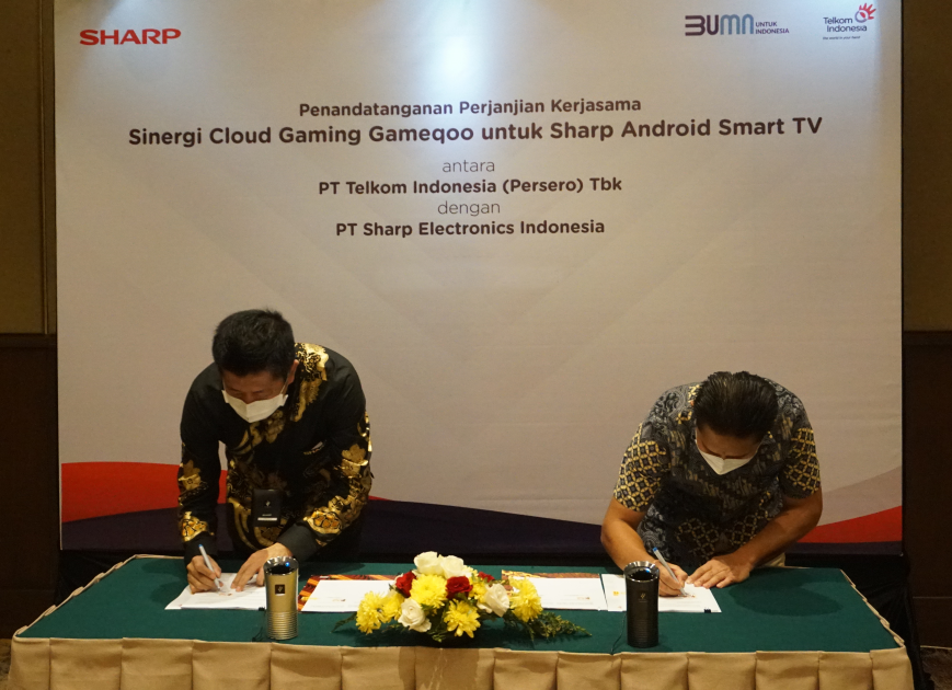 Bareng Telkom, Sharp Luncurkan TV Dengan Cloud Gaming di Indonesia! 