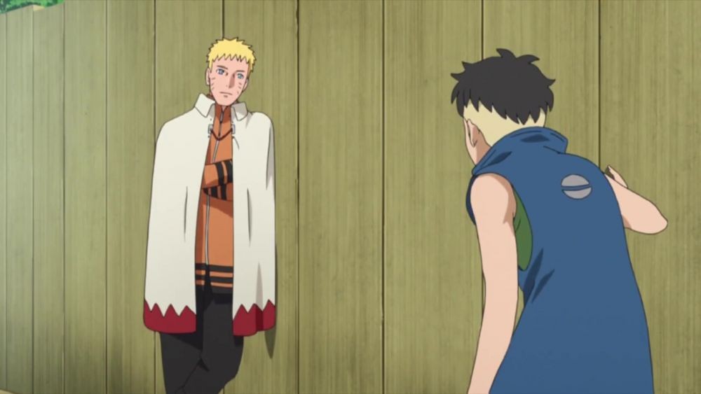 Boruto 193 mostra Naruto e Kawaki formando um vinculo muito