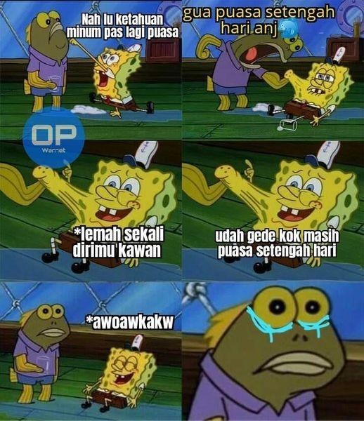 10 Meme Kocak Ketahuan Batal Puasa! Pada Ngawur Juga Nih