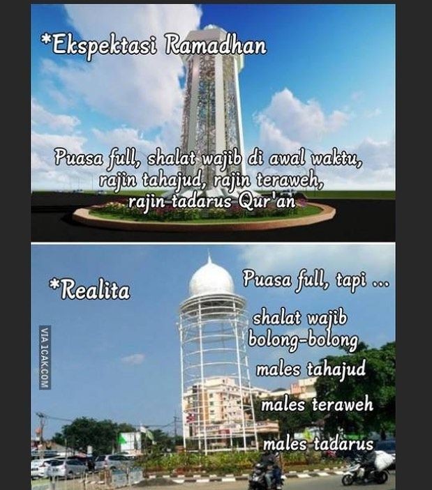 Ngakak! 10 Meme Ekspektasi Versus Realita Saat Puasa Ramadan!