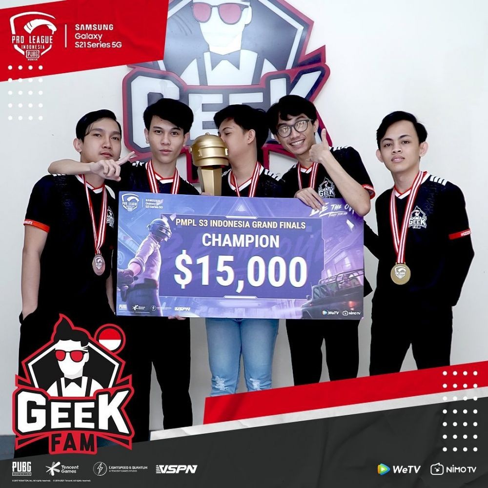 Tim Geek Fam Juarai PUBG Mobile Pro League Indonesia Season 3!