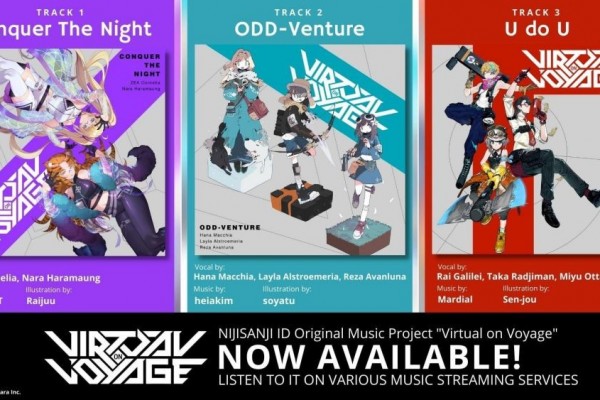 NIJISANJI ID Perkenalkan Tiga Lagu Original, Virtual On Voyage!