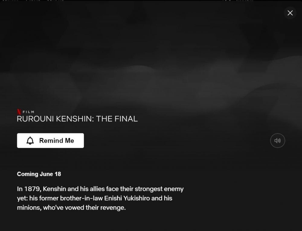 Film Rurouni Kenshin: The Final Akan Tayang di Netflix!