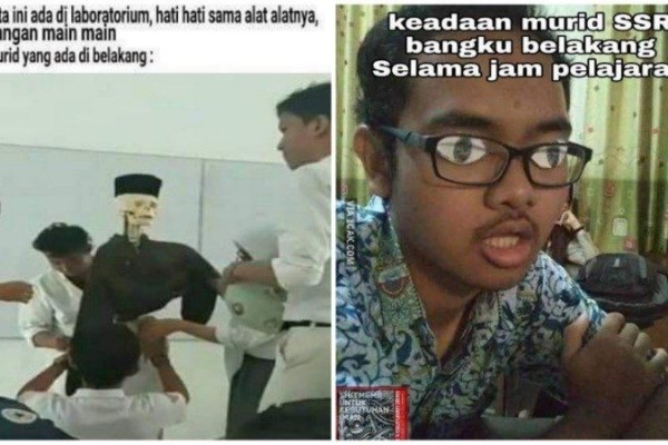 Terlalu Santuy! Ini 10 Meme Kelakukan Murid di Barisan Belakang