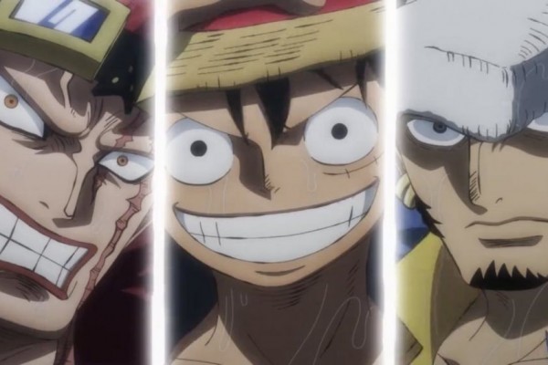 Kemunculan Epik Luffy, Law, dan Kid Tersaji di One Piece Episode 977!