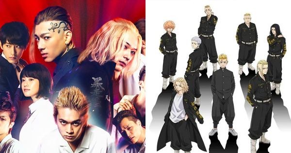 Tokyo Revengers 's live action and anime version character comparation