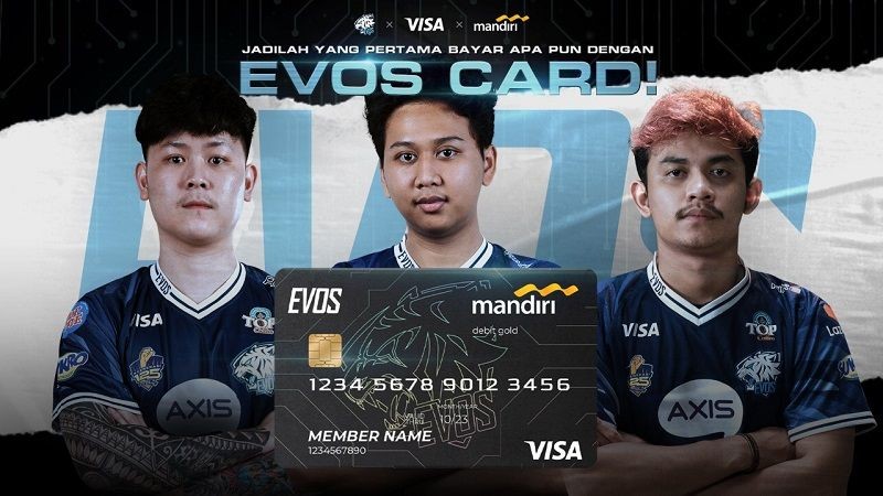 Kolaborasi EVOS Esports dan Bank Mandiri Rilis Kartu Debit Eksklusif!