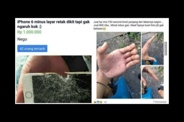 Kocak Banget! Ini 10 Postingan Jual HP yang Bikin Pembelinya Keheranan