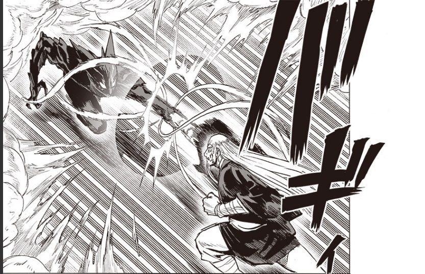 Monster Garou Melawan Bomb di One Punch Man 147!