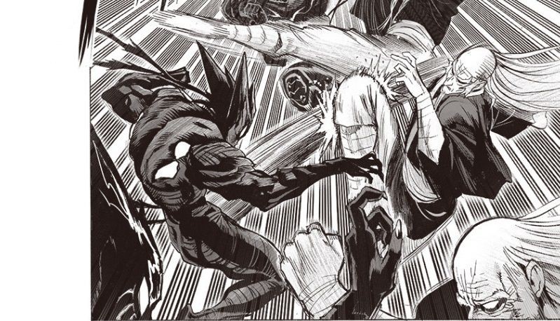 Monster Garou Melawan Bomb di One Punch Man 147!