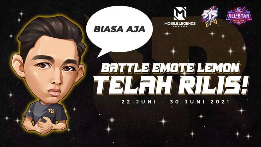 Battle Emote RRQ Lemon Mobile Legends Bang Bang Rilis Terbatas!