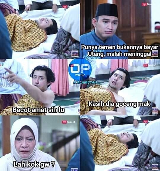 10 Meme Parodi Kata-kata Terakhir Sinetron Azab yang Kocak Abis!