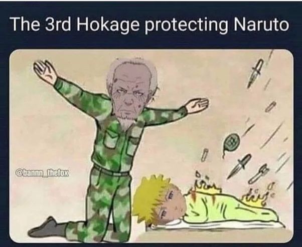 10 Meme Kocak Hiruzen di Naruto yang Dianggap Orang Tua Buruk!