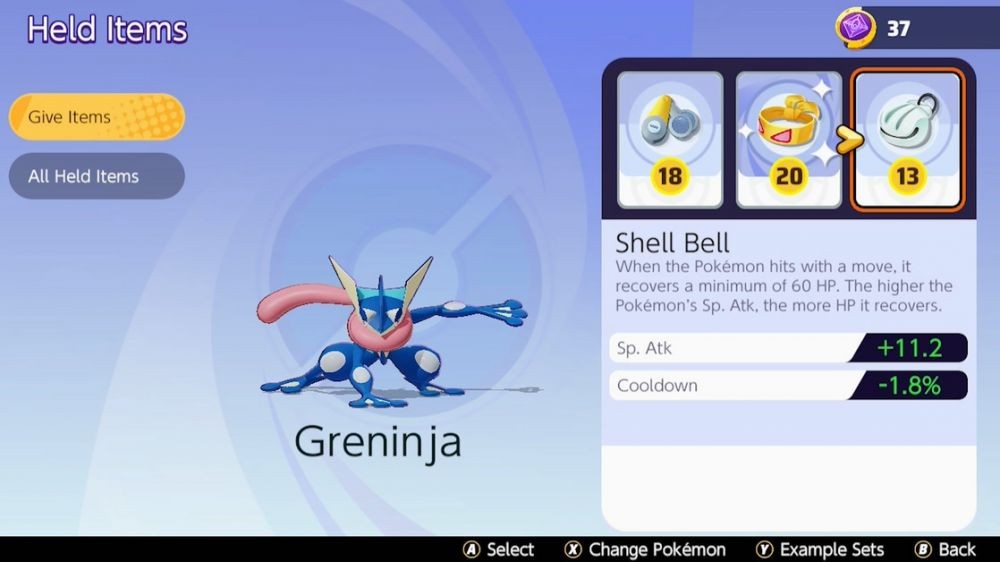 Build Greninja di Pokemon Unite yang Fokus Damage dan Regen HP!