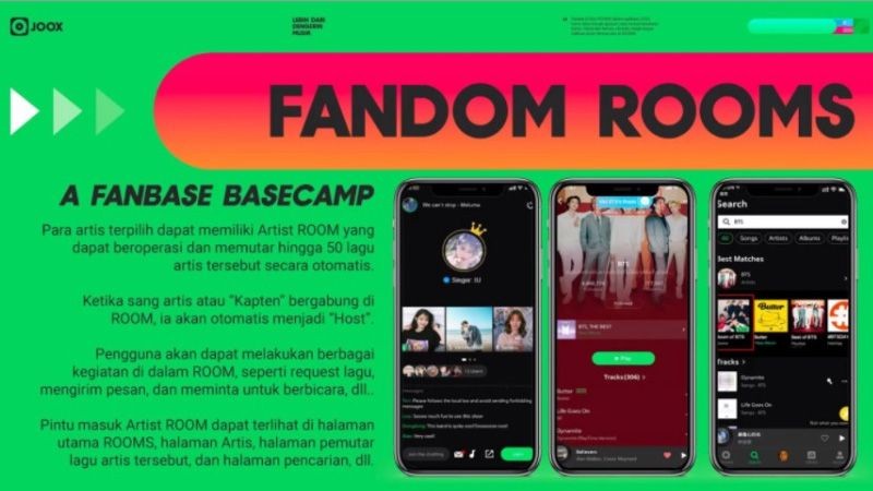 Ngobrol dan Dengar Musik Bareng di Fitur Baru JOOX ROOMS!