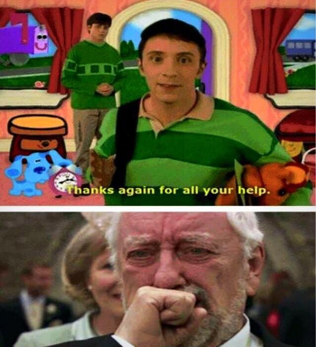 Bikin Pingin Nangis, Inilah 10 Meme dari Pesan Steve Blue's Clues