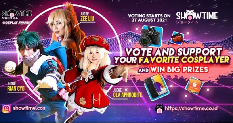 Total Hadiah Rp. 41 Juta! Showtime Cosplay Awards Masuki Sesi Voting!