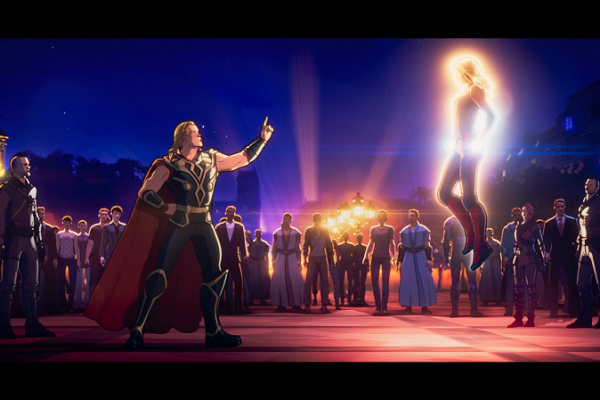 Gambaran Duel Thor Vs Cap Marvel Diperlihatkan di What If? Episode 7