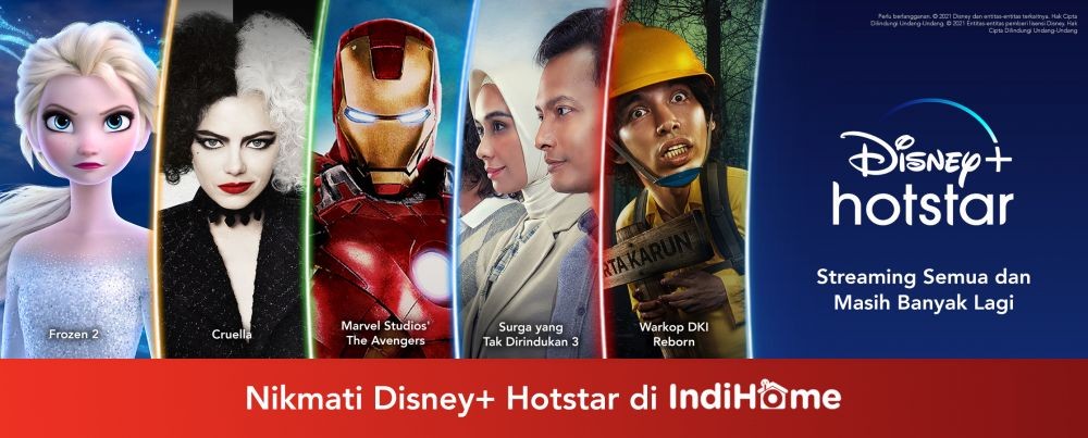 Tontonan Disney+ Hotstar Kini Resmi Datang Ke IndiHome!