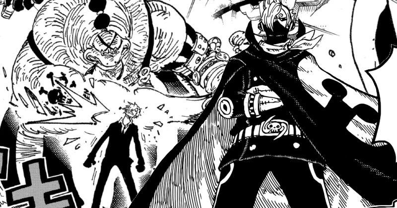 sanji raid suit vs queen one piece 1028