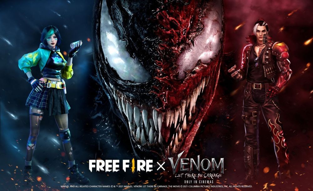 Kolaborasi Free Fire x Venom: Let There Be Carnage Kini Datang Juga!