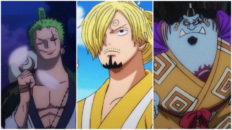 Zoro, Sanji, dan Jinbe