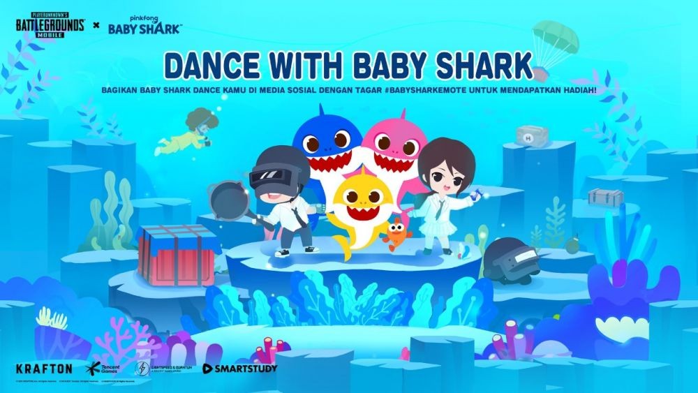 Ini Dia Kolaborasi PUBG Mobile x Baby Shark! Ada Outfit Permanen Baru!