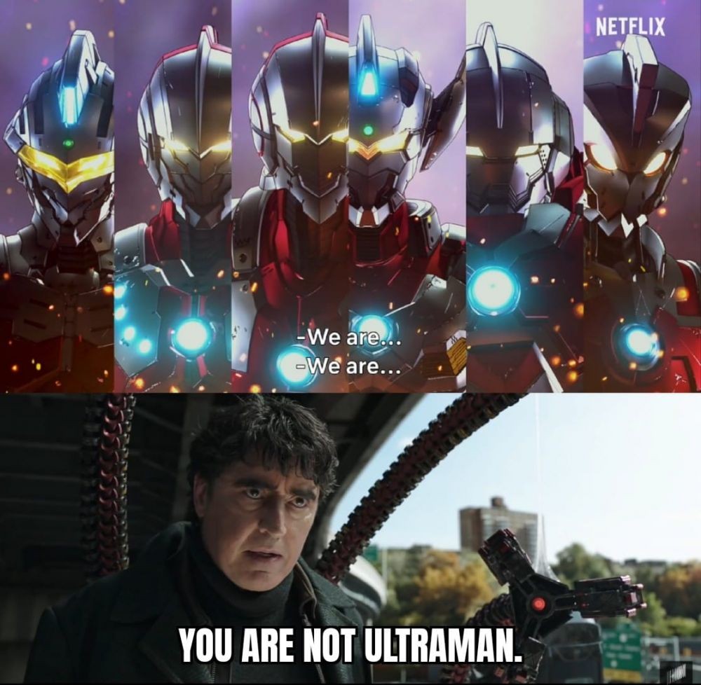 meme you are not peter parker 1 ultraman version