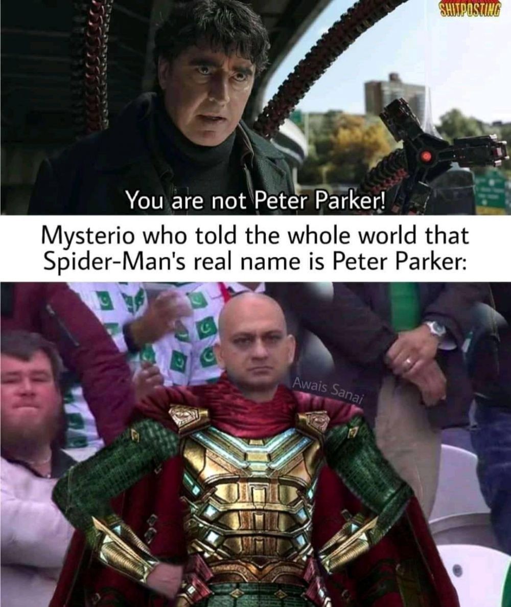 meme you are not peter parker 2 mysterio disappointed