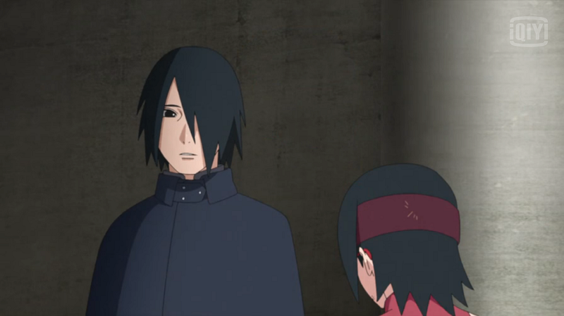 Sasuke dan Sarada, screenshot dari iQiyi