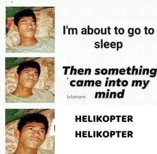 Inilah 10 Meme Lagu Helikopter yang Bikin Susah Tidur