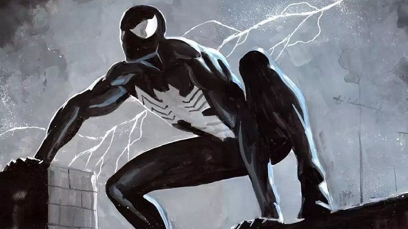 Kostum hitam Spider-Man