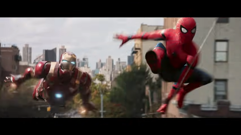 Iron Man terbang bersama Spider-Man di trailer Homecoming
