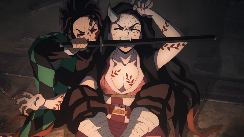 10 Potret Wujud Nezuko dari Episode 7 Entertainment District Arc