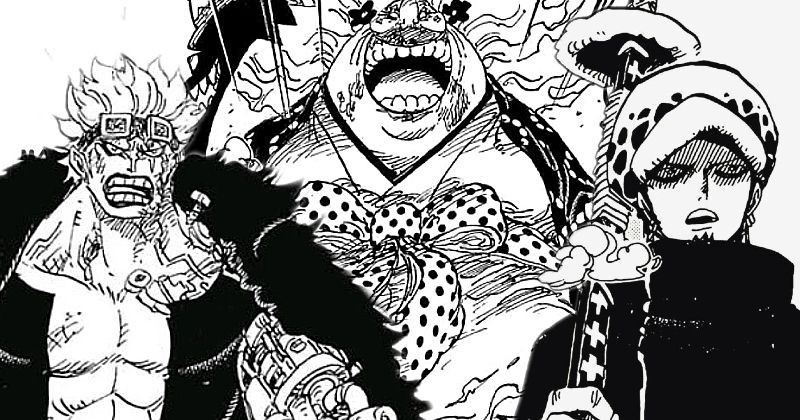 trafalgar law big mom eustass kid one piece 1038