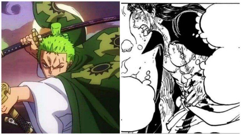 Roronoa Zoro dan Izo. (Dok. Toei Animation/One Piece, dok. Shueisha/One Piece)