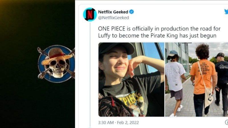 Poster seri One Piece Netflix dan kabar syuting dimulai. (twitter.com/NetflixGeeked)
