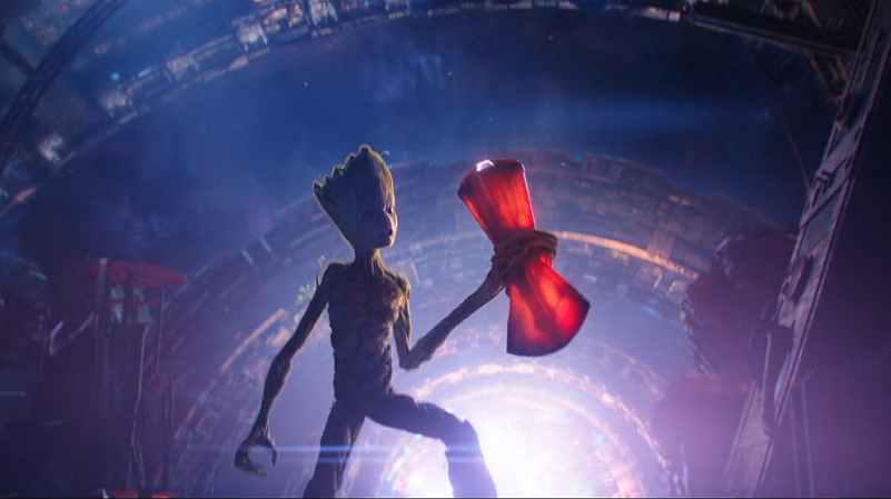 Groot membantu proses penciptaan Stormbreaker. (Dok. Marvel Studio/Avengers: Infinity War)