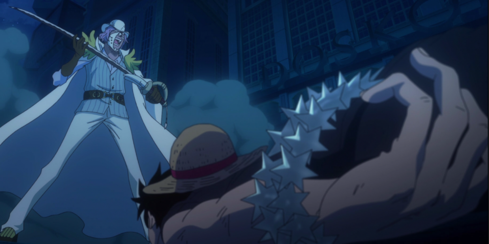 Spandam dan Luffy di One Piece Film: Gold. (Dok. Toei Animation/One Piece)