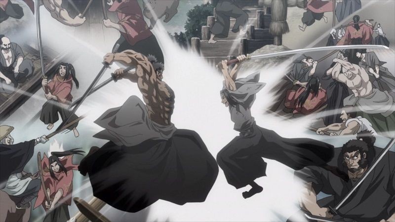 Musashi melawan Kojiro. (Dok. Graphinica/Record of Ragnarok)