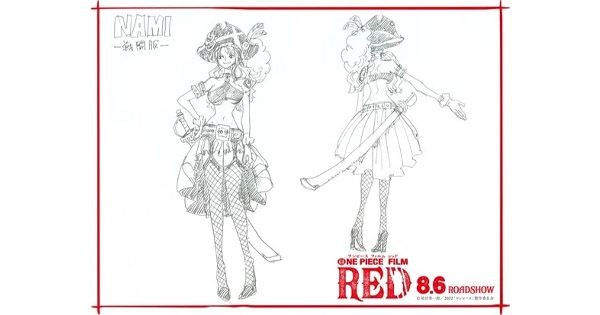 Outfit Nami untuk film One Piece Film Red