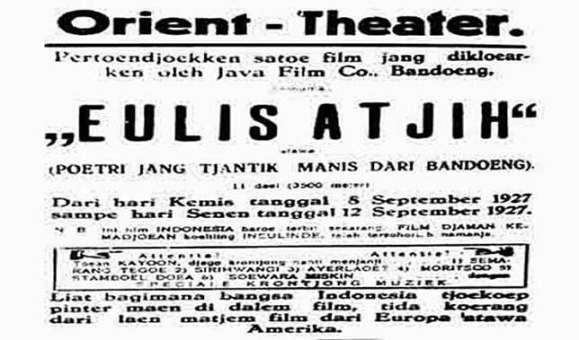 Film pertama Indonesia Eulis Atjih