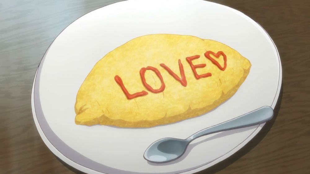 menu buka puasa ala anime Omurice