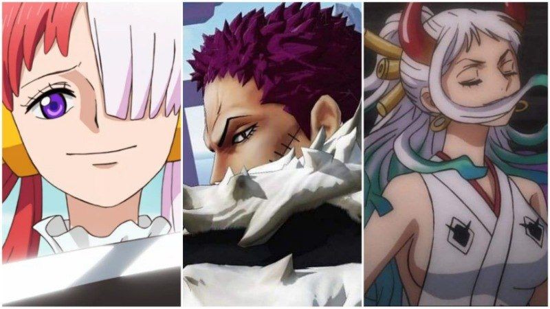 Uta, Katakuri, dan Yamato, anak-anak Yonko. (Dok. Toei Animation/One Piece)