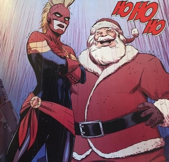 santa claus marvel captain marvel