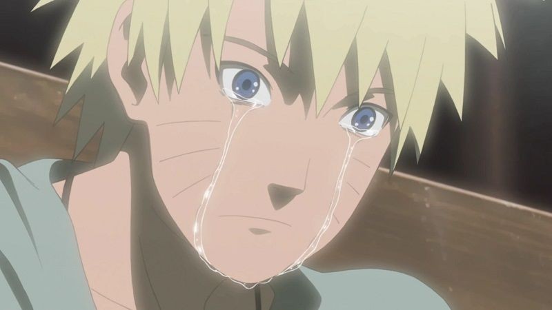 Naruto Uzumaki nangis. (Dok. Pierrot/Naruto: Shippuden)