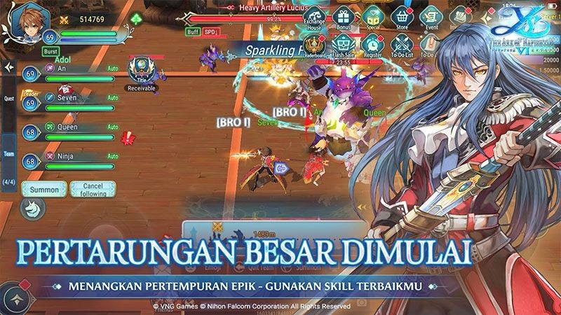 VNG Akhirnya Rilis Ys 6 Mobile - The Ark of Napishtim 